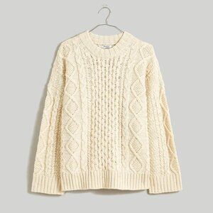 Madewell Cable-Knit Oversized Sweater